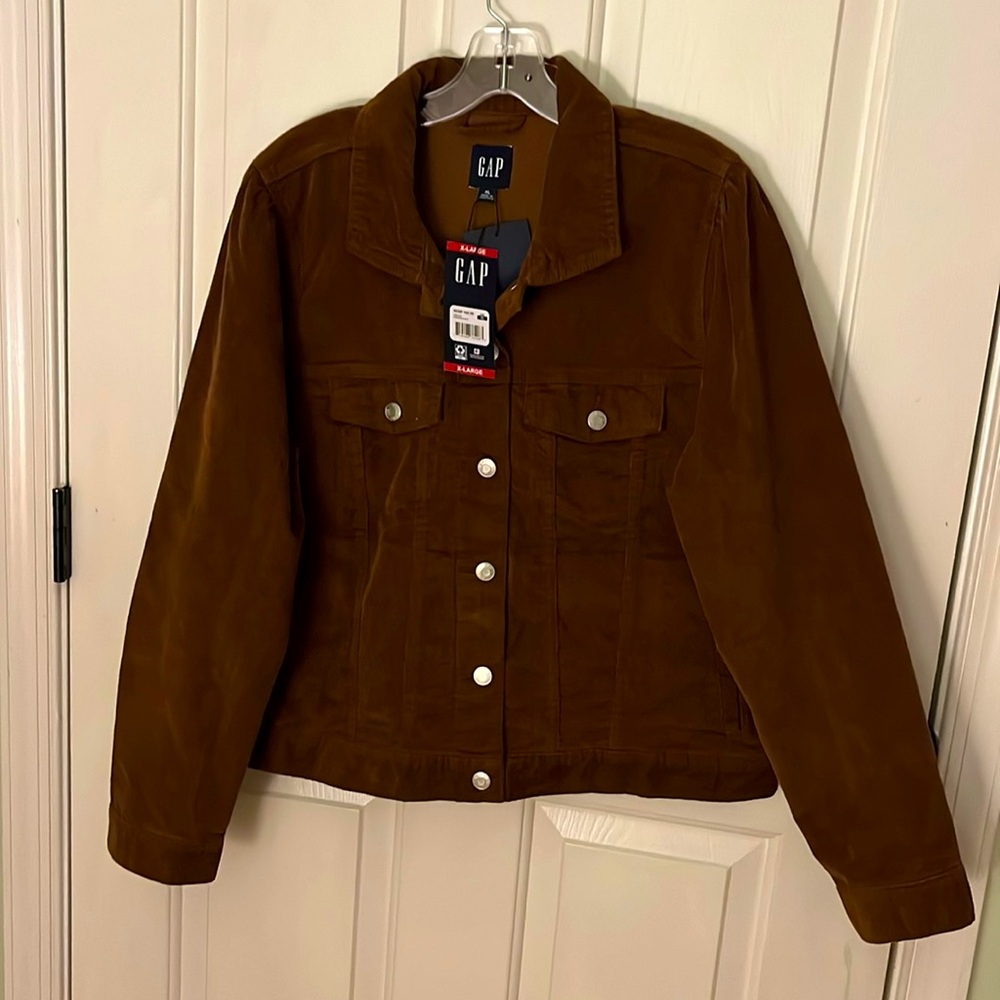 Brown corduroy jacket, 100% cotton brand new with tags!
